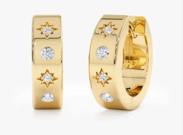 Chunky Starry Night Huggie - Summerdaze