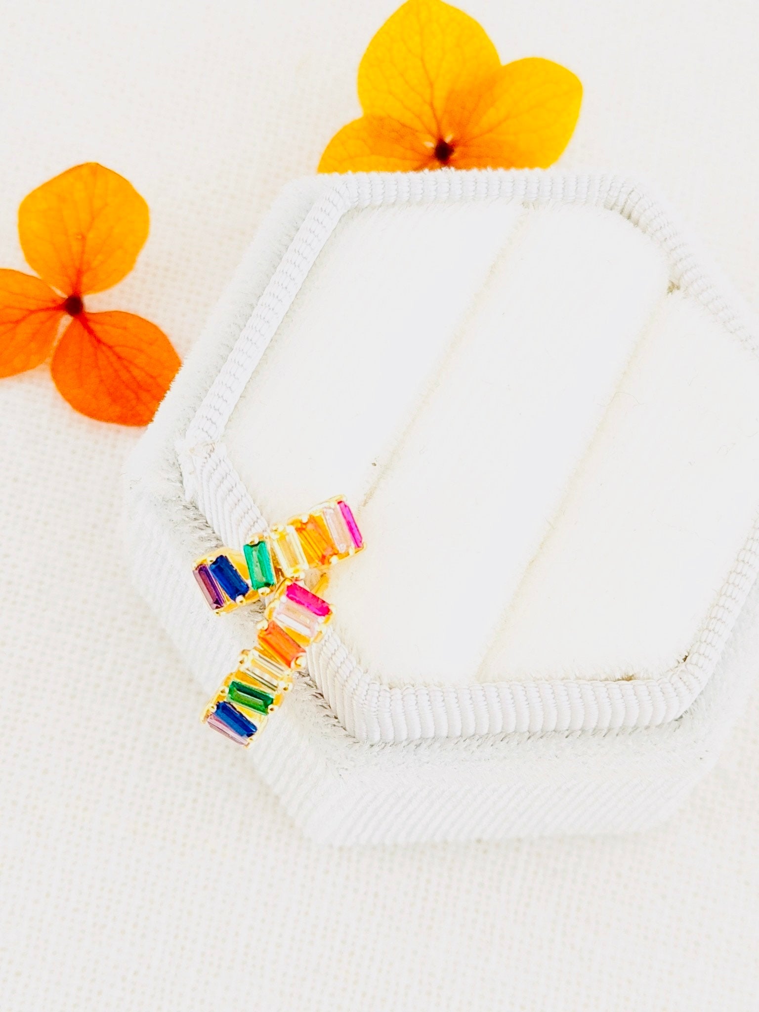 Rainbow Baguette Hoops - Summerdaze